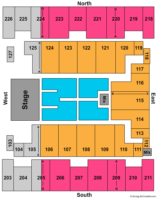 Show Me Center West EndStage 2 Seating Chart